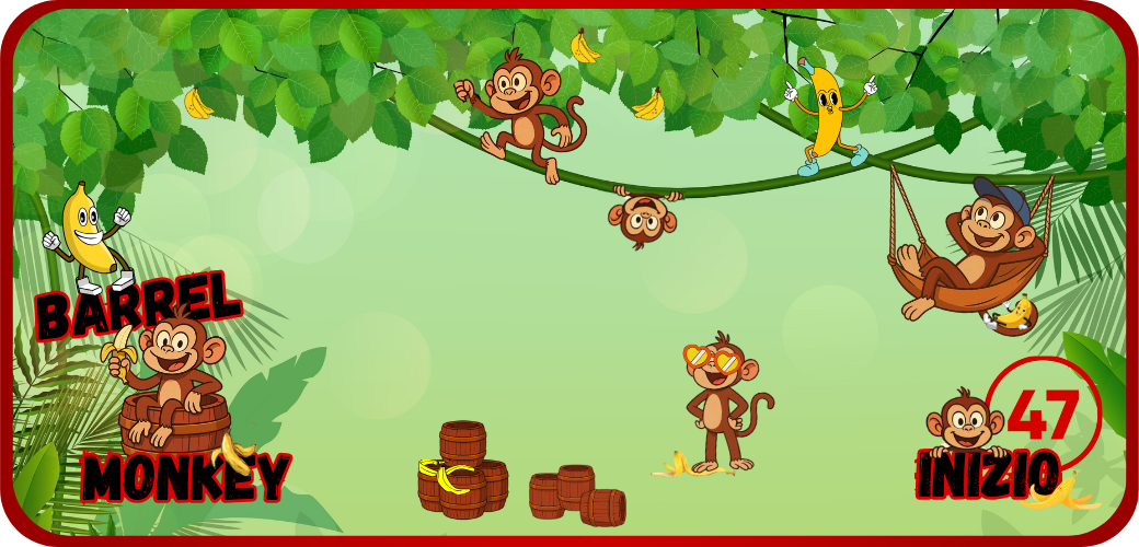 Barrel Monkey Canvas